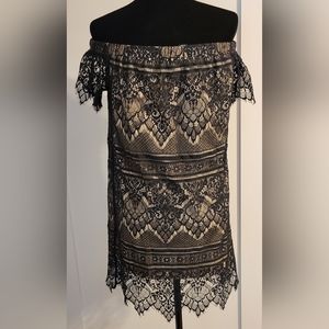 Off the shoulder lace dress